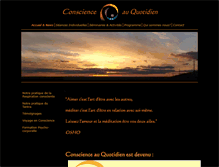 Tablet Screenshot of conscienceauquotidien.com